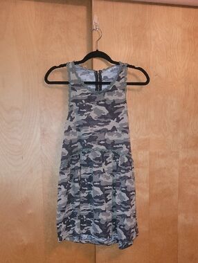 POL Green Camo Tank Top Dress